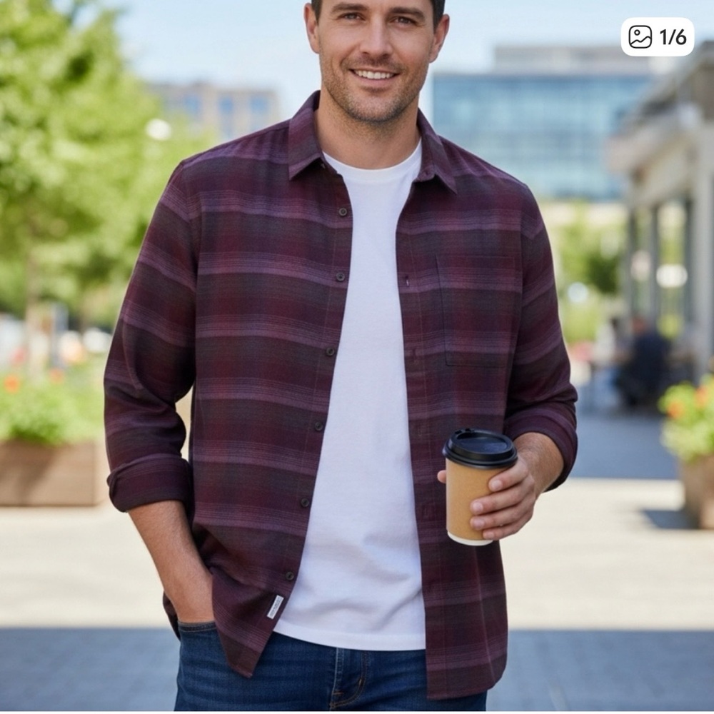 Lululemon Mason Peach Flannel Men’s